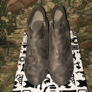 Red Dress Boutique gray suede booties ankle boots